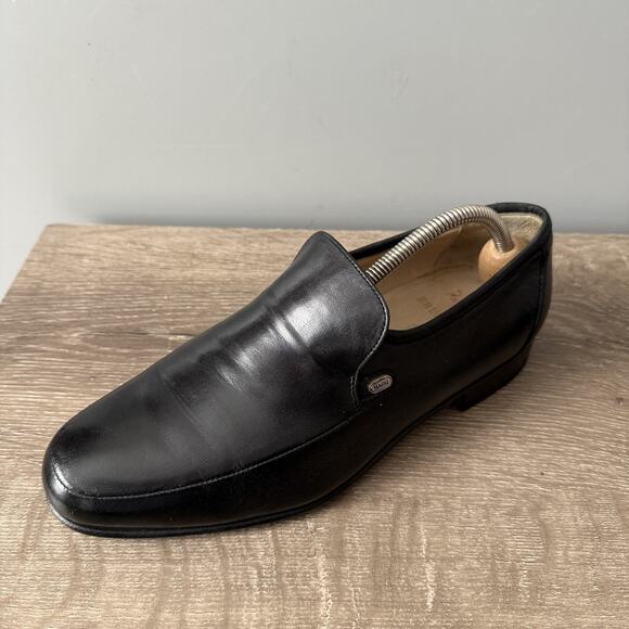 Bruno Magli Shoes Mens Size 8.5 Black Basil Loafers Leather Made in Italy 66910 main image 6